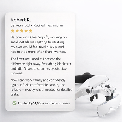 ClearSight™ Magnifying Headset [See Every Detail Comfortably]